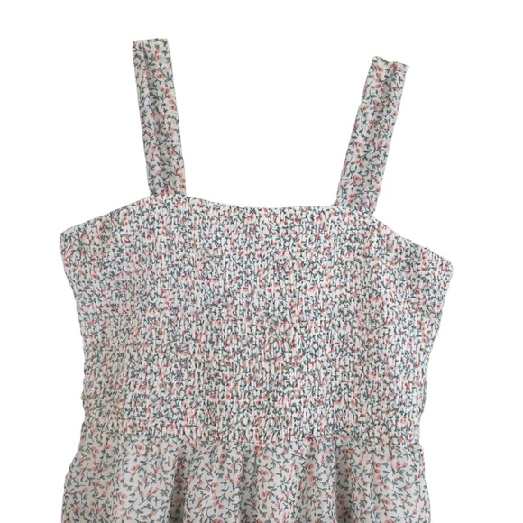 Spirit Of Grace Floral Smocked Top Tiered Midi Dress Size Large - Picture 2 of 10